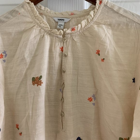 NWT Sonoma Goods for Life Women's Top Blouse, Size XL - Picture 4 of 14